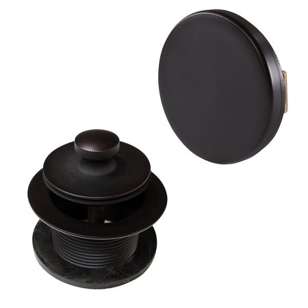 Westbrass Twist & Close Tub Trim Set W/ Floating Overflow Faceplate in Oil Rubbed Bronze D94H-12